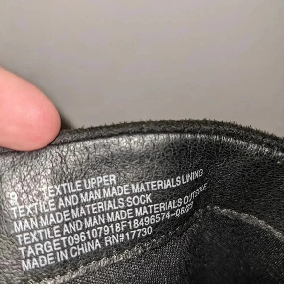 Universal Thread Ada Dress Boots Black‎ Faux Suede Size 9 NEW - Picture 10 of 11